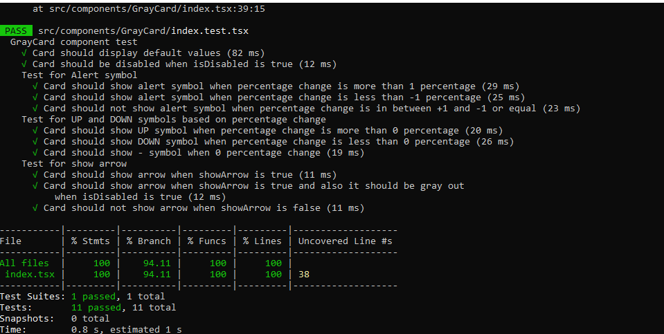rajeshp403's tweet image. Nothing looks better than this.
#ReactJS #jest #ReactTestingLibrary .
#Testing