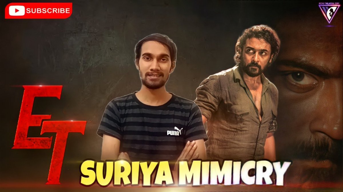 KichuZeek's tweet photo. SURIYA mimicry 🎤( Etharkkum thuninthavan ) ET movie  teaser 

നടിപ്പിൻ നായകൻ സൂര്യയുടെ മിമിക്രി 🎤 ഈറ്റി സിനിമയുടെ ടീസർ ഡയലോഗ്
#ETteaser
#suriyamimicry
#Suriya
@Suriya_offl
@pandiraj_dir
@sunpictures

https://t.co/uh3heUAbrt https://t.co/NqMVv21YSq