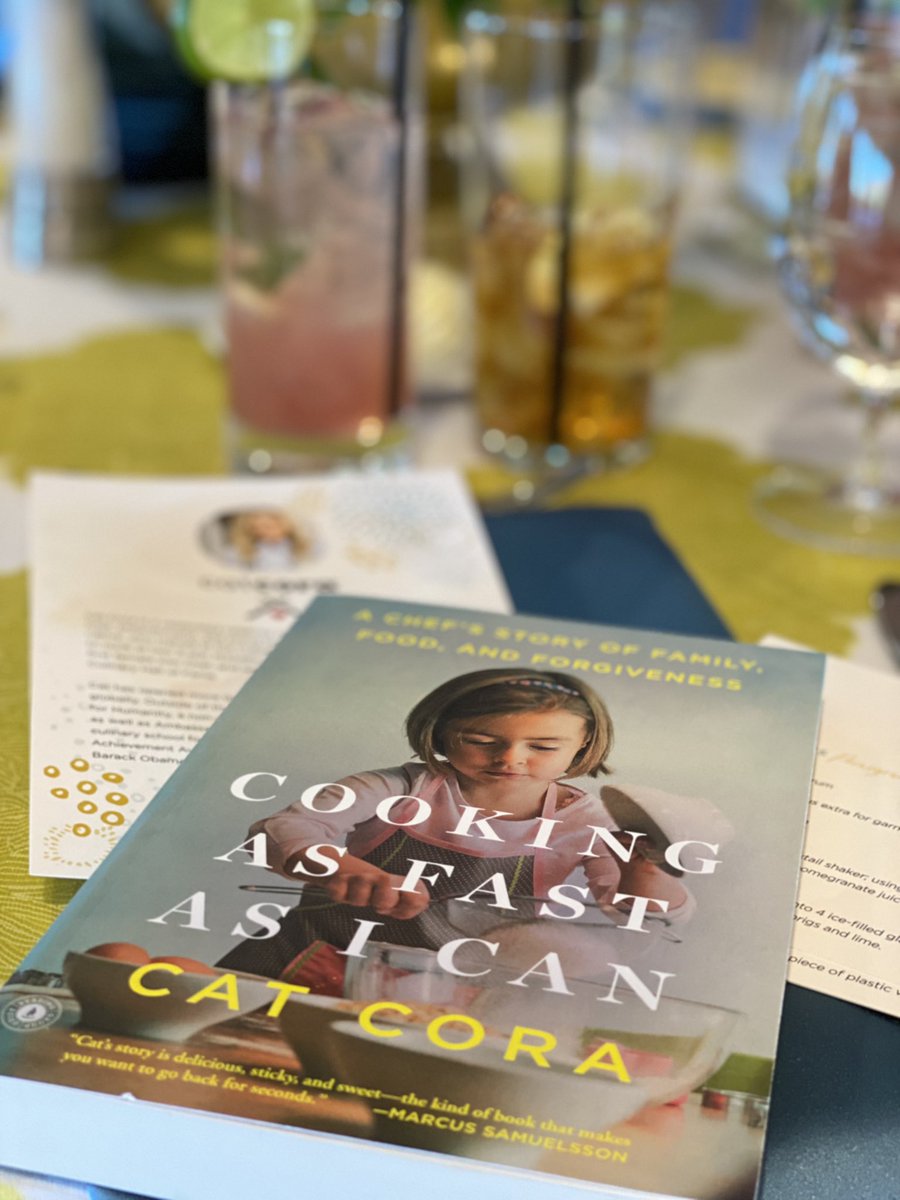 DanniScardino's tweet photo. What a fantastic afternoon with @catcora @BighornGolfClub ❤️! She’s amazing! Can’t wait to finish her memoir “Cooking As Fast As I Can.” Could not have been more awesome🍽! #ironchef #cookingasfastasican #catcora https://t.co/amKBqxmYac