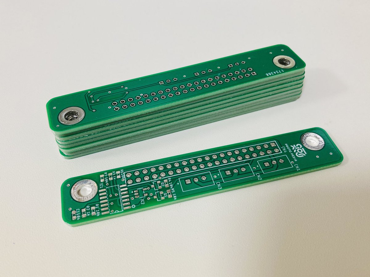 CH1H160's tweet photo. #reTerminal 拡張モジュールコンテスト用に設計した基板が届きました。#fusionPCB https://t.co/9DciJJtMox