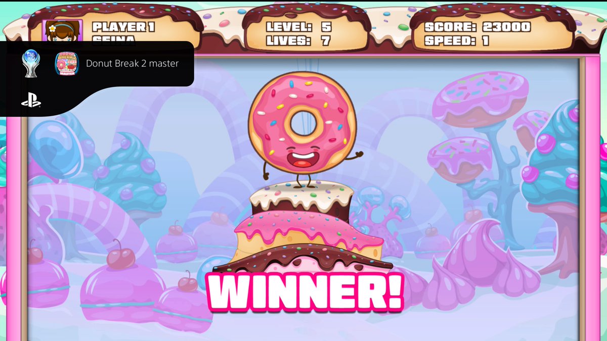 Donut Break 2
Donut Break 2 master (PLATINUM)
#PlayStationTrophy #PS5Share, #DonutBreak2