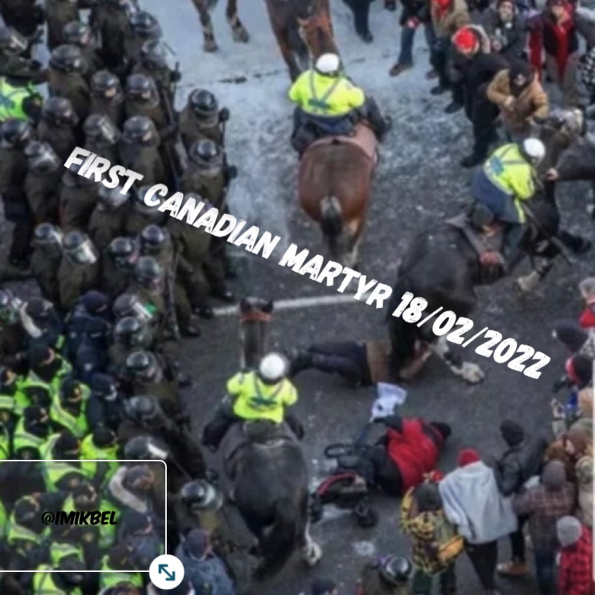 The women was hit by the police’s horse while she was asking for her freedom 🕊🏩💔 Unfortunetly she didn’t make it to the hospital #freedom