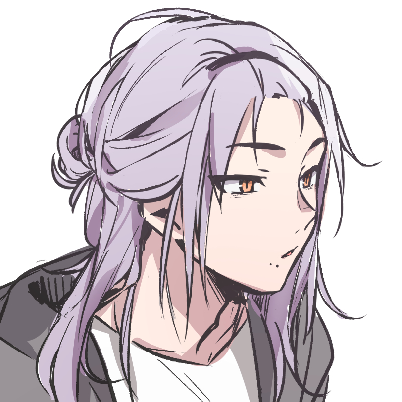 ロン毛男子 べにちるのイラスト