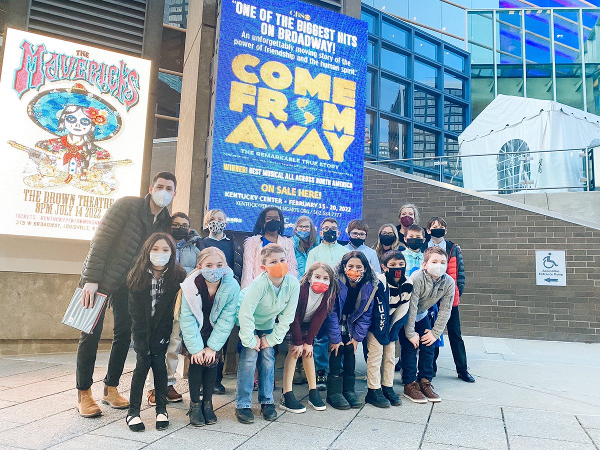 bcearts's tweet photo. We are so thankful for grants that allow our Drama majors to attend a National touring production of their choice to some of their favorite Broadway productions! 

This past week, some of our drama students attended the National Tour of Come From Away in Louisville! https://t.co/3UevTaCGsl