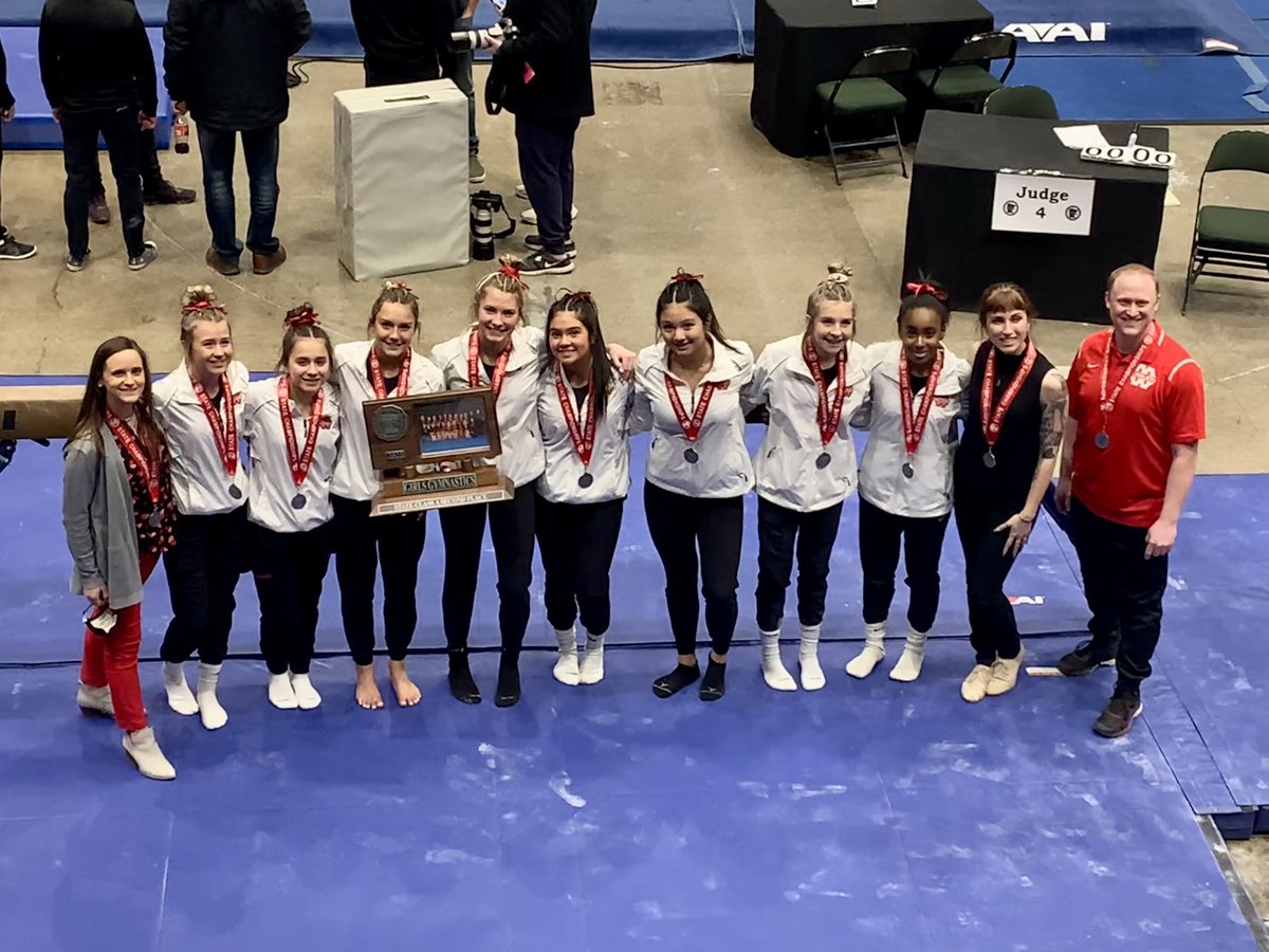west_gymnastics's tweet photo. Congratulations to the Mankato West Gymnastics Team on a record breaking season! These Scarlets finished 2nd at the Class A Team Championship Meet! What a fantastic performance!! ❤️🤍#scarletpride https://t.co/eU05ErU2ZP