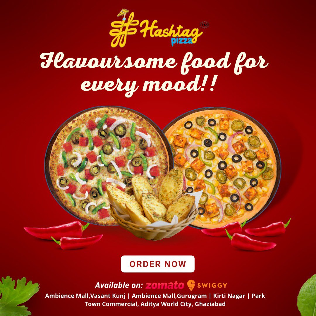 Hashtag Pizza (HashtagPizzaIn) Twitter