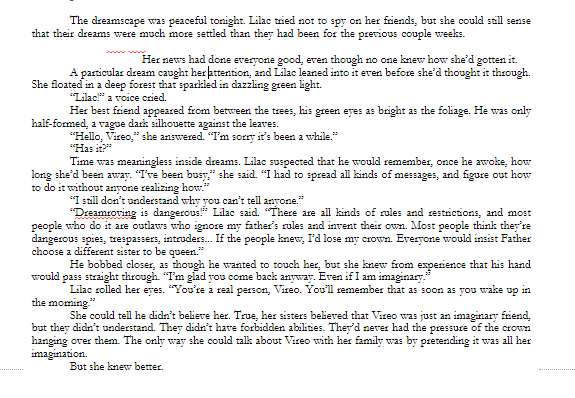 TheSpectraBooks's tweet photo. The Seventh Clan ends with a lead into the next #SpectraCrowns Tale, The Dream Realm. Here's the current draft of the end (with spoilers whited out).
Want to start at the beginning in #Kindlevella? https://t.co/As6lAoYtvb
#Snippets #SleepingBeauty #Fairytale Retelling https://t.co/p1jkOz3HU9