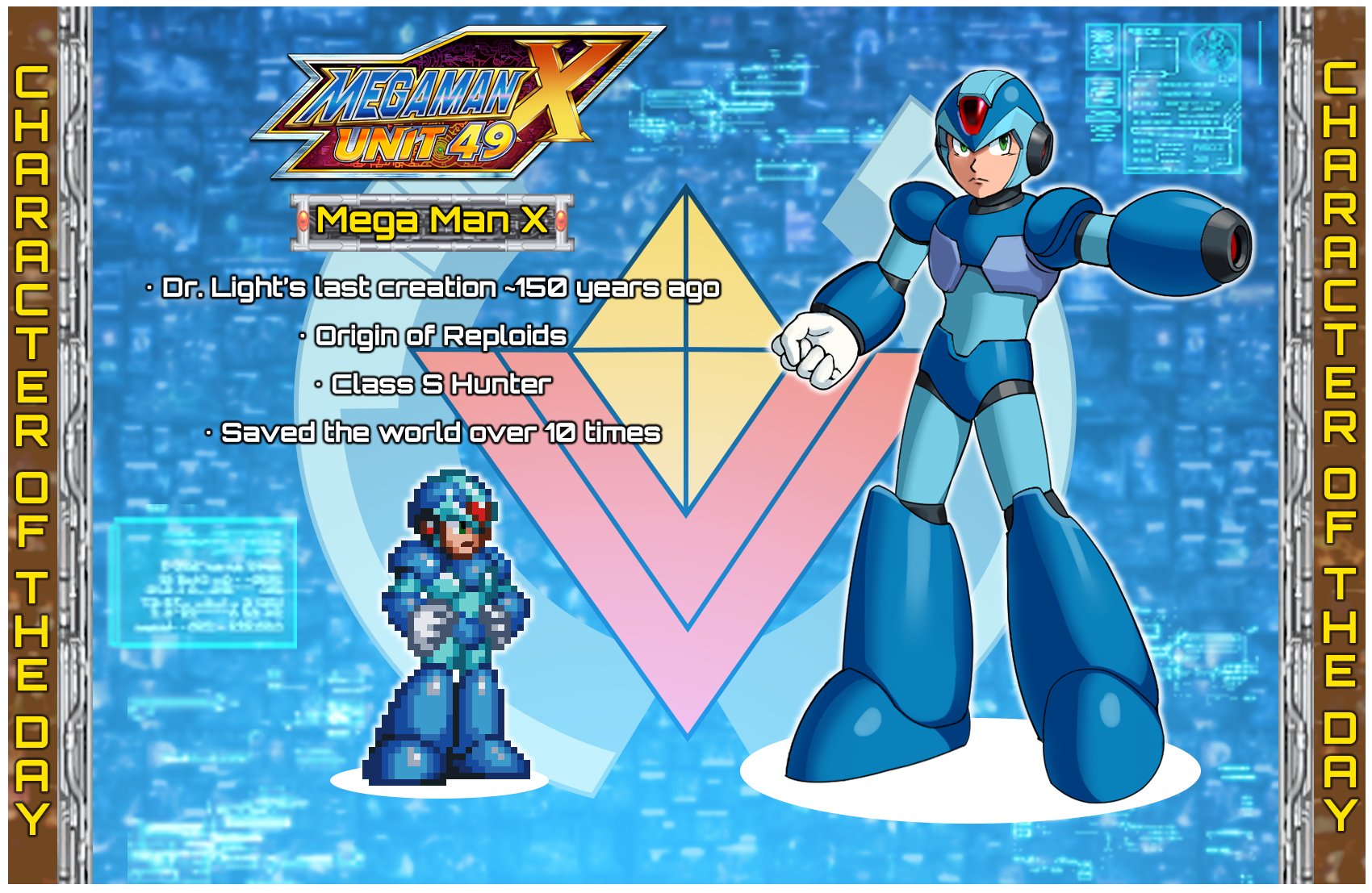 Mega Man X: Unit 49 on X: Character of the Day #1 - Mega Man X