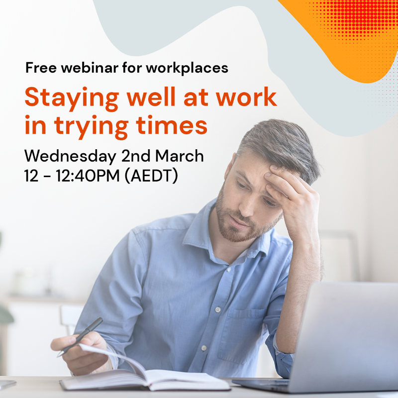 blackdoginst's tweet photo. Stress, fatigue, and lack of motivation are common feelings being experienced across workplaces.

Join our free #webinar to get practical strategies you can apply at an organisational and team level to help staff feel connected and get the support needed. #MentalHealthAtWork