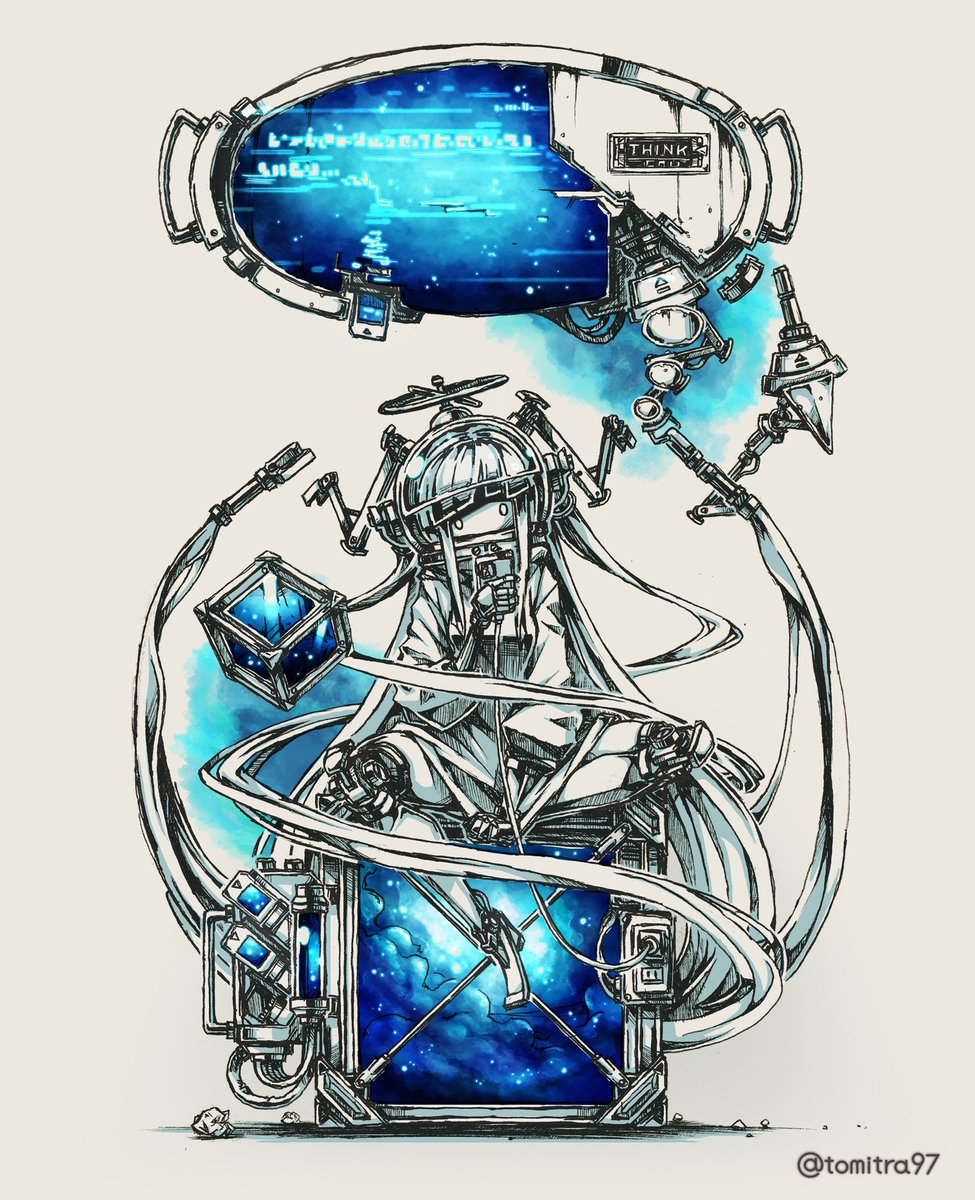 「【assemble heart】
伝えたいを組み立てる。

#イラスト #ill」|とみもいのイラスト