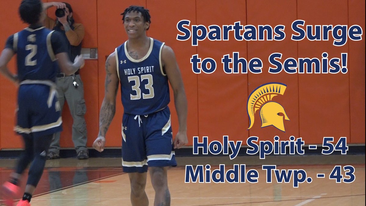 🏀 The Spartans showed they are not your average six-seed as Holy Spirit punched its ticket to the Cape-Atlantic Tournament semifinals with a win over three-seed Middle Twp.

Watch the FULL highlights + reaction HERE: jerseysportszone.com/watch-friday-2…