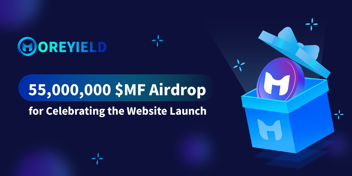 MoreyieldGlobal's tweet photo. #Moreyield is now launching a total 100,000,000 $MF prize pool!!

💰55,000,000 $MF airdrop to #Moreyield Finance users who complete specific tasks 

😍Click to win: 
https://t.co/OB6xwCbQXI

Discord airdrops are still ongoing🔥
https://t.co/CeqigCZ8Da
#Airdrop #Giveaways #boba https://t.co/JcJBEk83Td