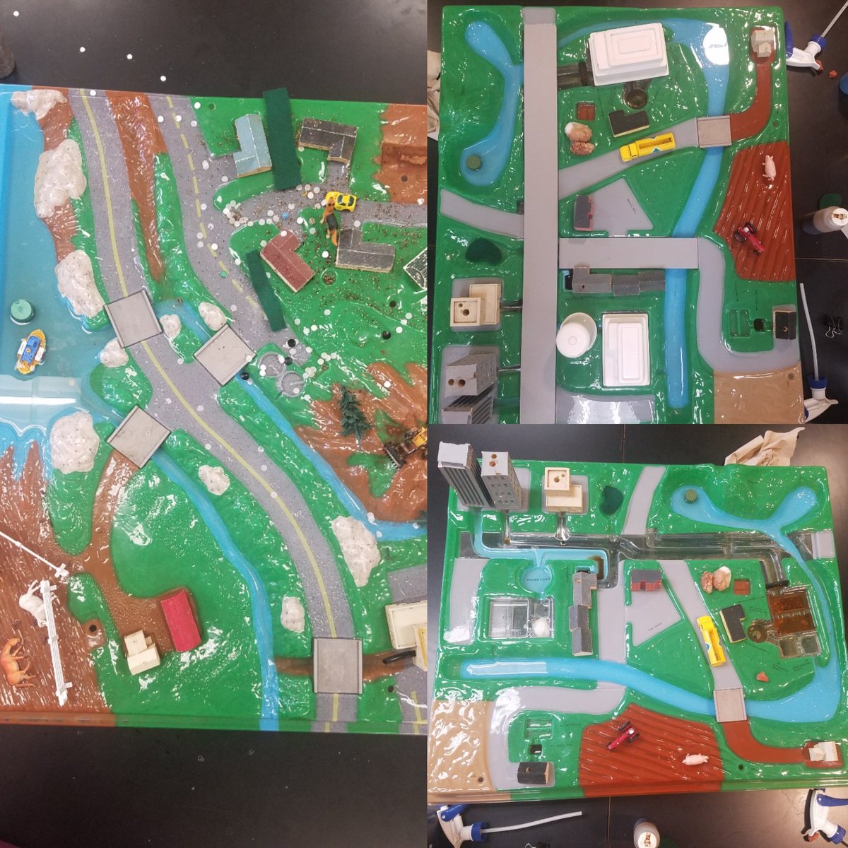 Thanks <a href="/EarthWaysCenter/">EarthWays Center</a> &amp; <a href="/msdprojectclear/">MSD Project Clear</a> for lending us these great EnviroScape models to help @STLPLTW <a href="/PLTWorg/">Project Lead The Way</a> Environmental Sustainability students learn how contaminants affect our watershed &amp; how water is treated and distributed. So lucky to have <a href="/mobotgarden/">MO Botanical Garden</a> in our town!
