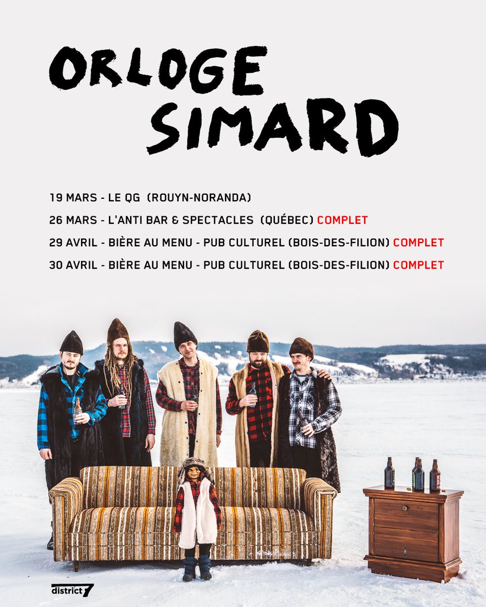 Voici quatre belles occasions de démontrer aux démons de la nuit vos qualités et vos valeurs de chaumarriste.

Billets pour Rouyn : lepointdevente.com/billets/evo200…