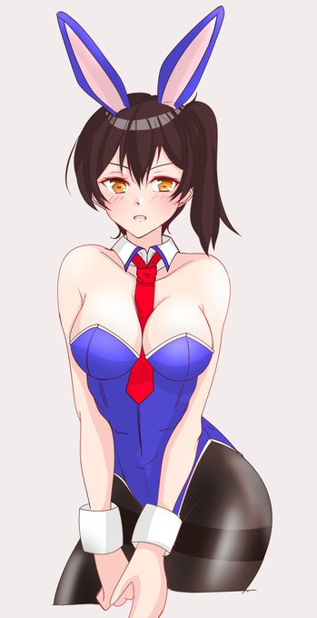 おひるやすみにiPadでラクガキ。加賀さんバニィ🐰 