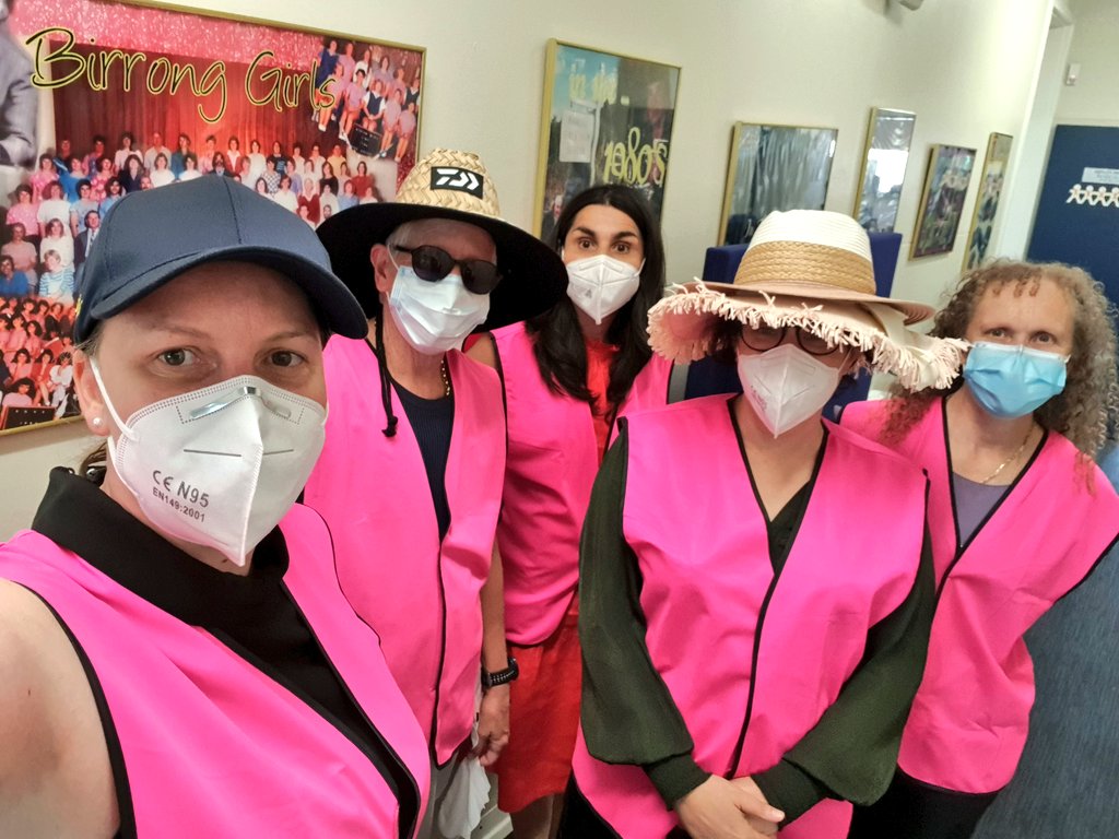 jkblue's tweet photo. Week 4 of 11 ✅️
A massive shout out to our Senior Executive Team (SET) who, even in the midst of the additional challenges of school life in Term 1 2022, manage to embrace the silly with me for a masked selfie. So proud to be part of this team of #DeadSETLegends. 🙌🏼 #AdAstra 🌠 https://t.co/Pq588ILoCx