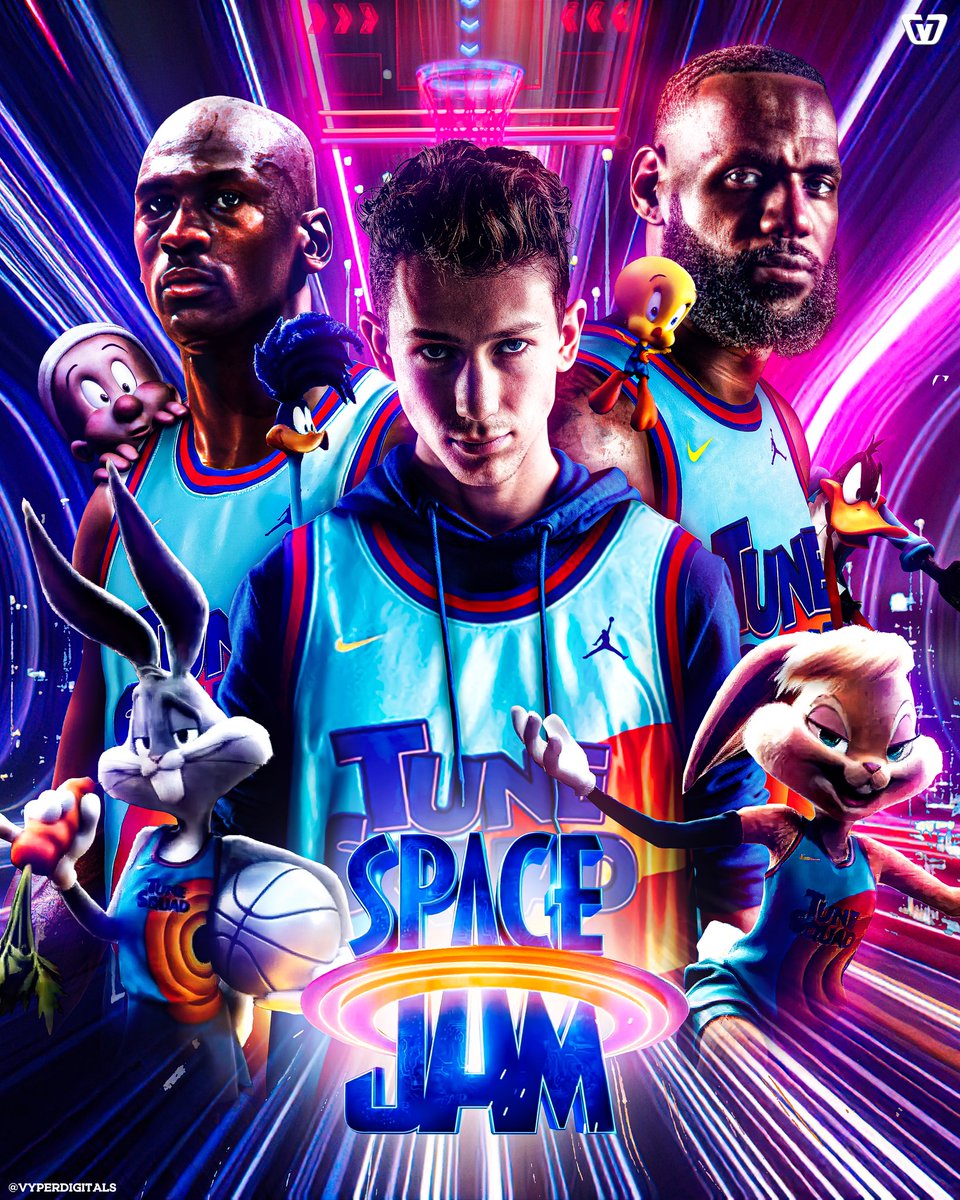 vyperdigitals's tweet photo. My entry to @TheActualBenny 's February Photoshop Battle!!
Benny with Jordan and LeBron in Space Jam🚀
#bennyproductions
 #graphicdesign #poster #smsports #LeBronJames #Jordan #SpaceJam https://t.co/TTxNSd8n9H