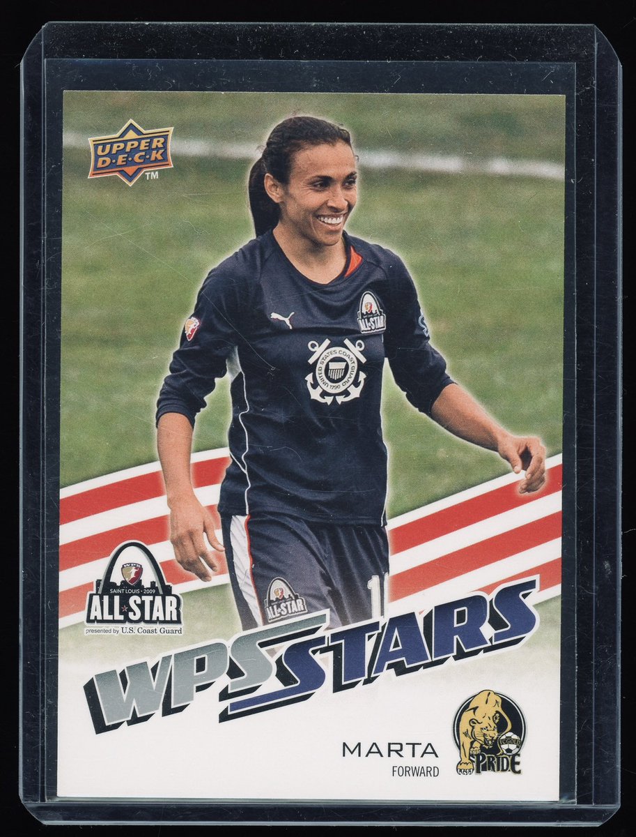 JoustCollect's tweet photo. #OTDIH a #WoSo GOAT Marta was born.
She was named #FIFA World Player of the Year six times.
On her rookie card (UD MLS 2010) she is shown in an 2009 All-Star kit.
Not as rare as the #/100 auto, but still my favourite ever card.
#Marta10 #SoccerCards #TheHobby
🇧🇷⚽🐐
🏆🏆🏆🏆🏆🏆 https://t.co/lBVe6gVTva