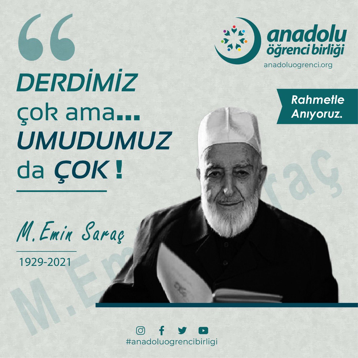 Aöb Kahramanmaraş (@aobkmaras46) on Twitter photo Rahmetle anıyoruz.
#mehmeteminsaraç Rahmetle anıyoruz.
#mehmeteminsaraç