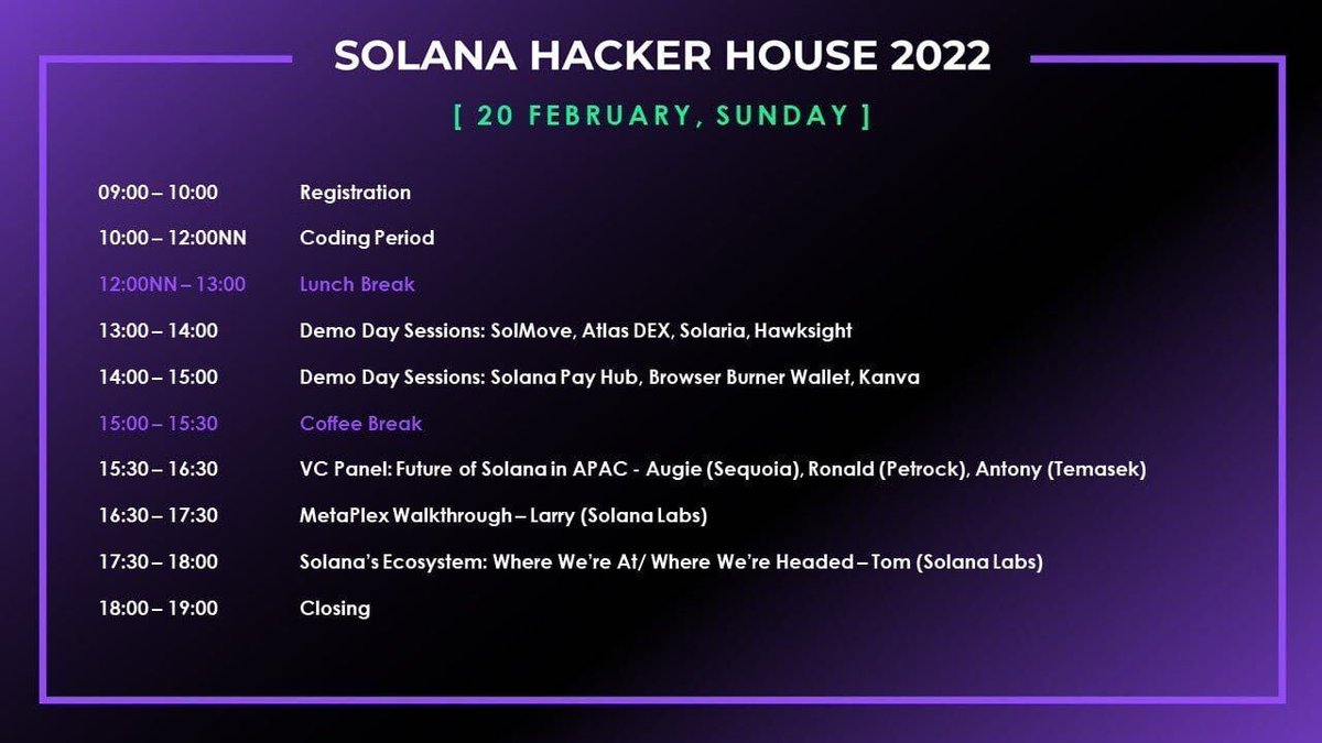 HawkFi_'s tweet photo. #Hawksight Demo Day on #Solana Hacker House 2022 tomorrow! LFG!🔥🔥🔥

Any interaction with this post will be entered for a raffle to get WL spots!
Join Discord for more details:
🔗https://t.co/BWcvG0IWeZ https://t.co/isTcUPDdwh