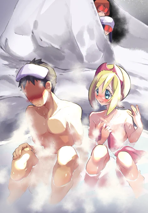 暑いけど一緒に出湯入ってくれるカイちゃん 