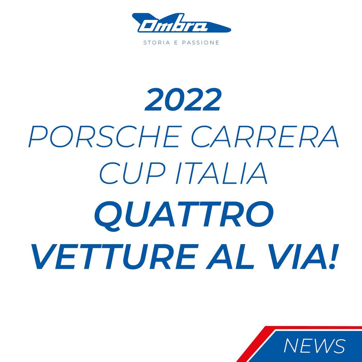 Ombra Racing conferma il primo programma per la stagione 2022: quattro auto saranno al via della Porsche Carrera Cup Italia nella stagione che vedrà il debutto nazionale della Porsche 911 GT3 CUP in versione 992.
•
•
•
•
•
#ombraracing #storiaepassione #stagione2022 #news
