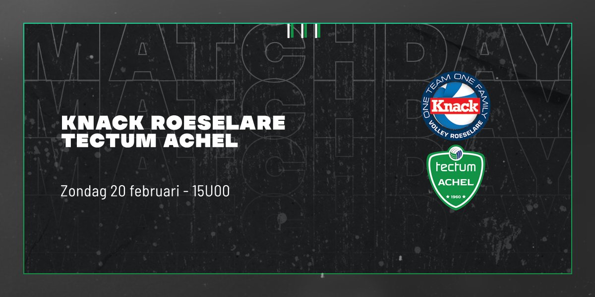 Tectum_Achel's tweet photo. ‼️ MORGEN MATCHDAY ‼️
➡️ Knack Roeselare - Tectum Achel
⏰ 15u00
📺 Te volgen via livestream: https://t.co/qJd2HlnKNf https://t.co/OryFdRROF4