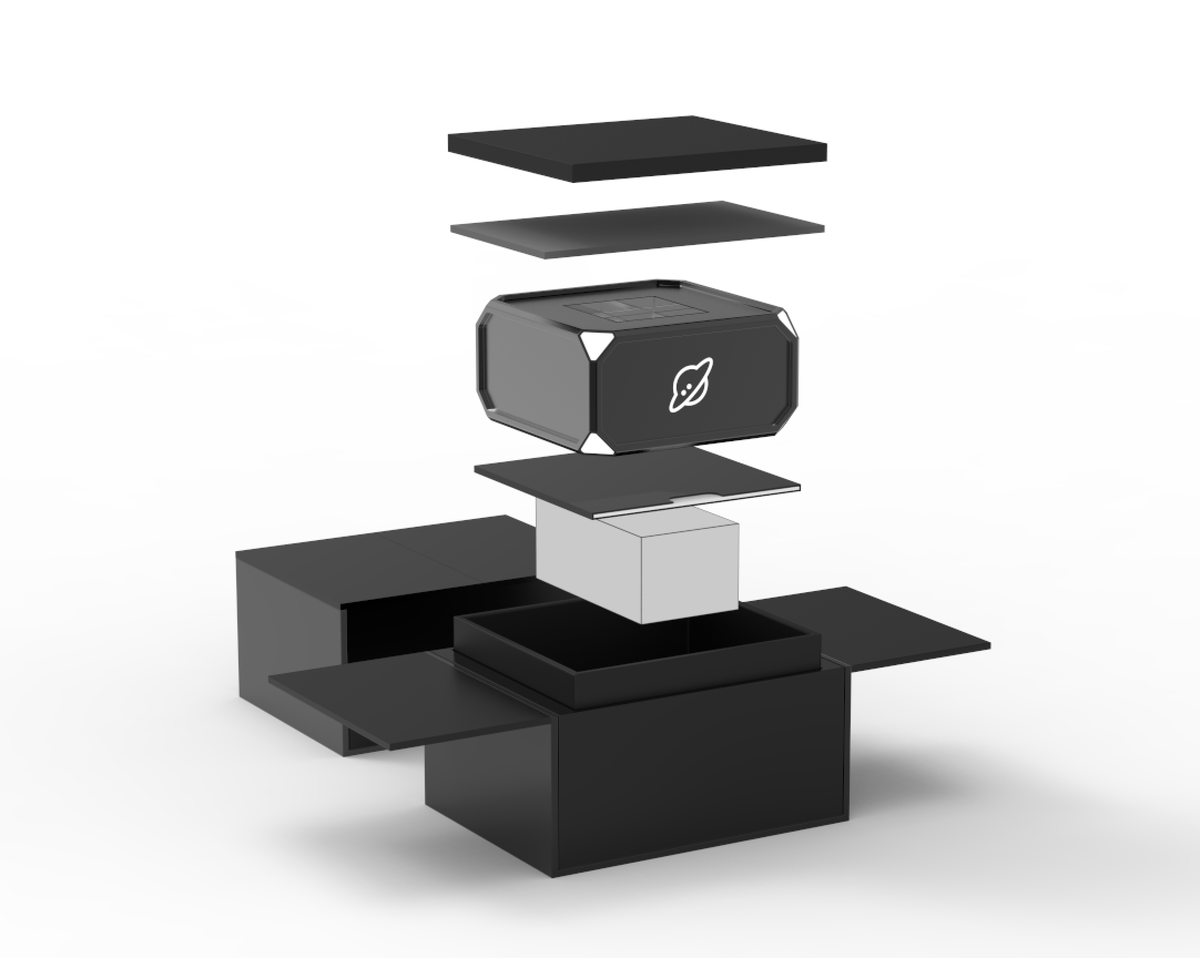 Thestarslab's tweet photo. Engage with this tweet to unleash the full unboxing video. 

You will not be disappointed. 🚀🚀

#NFT #NFTCommunity #nftart #Holocube https://t.co/fNr0Jn8abK