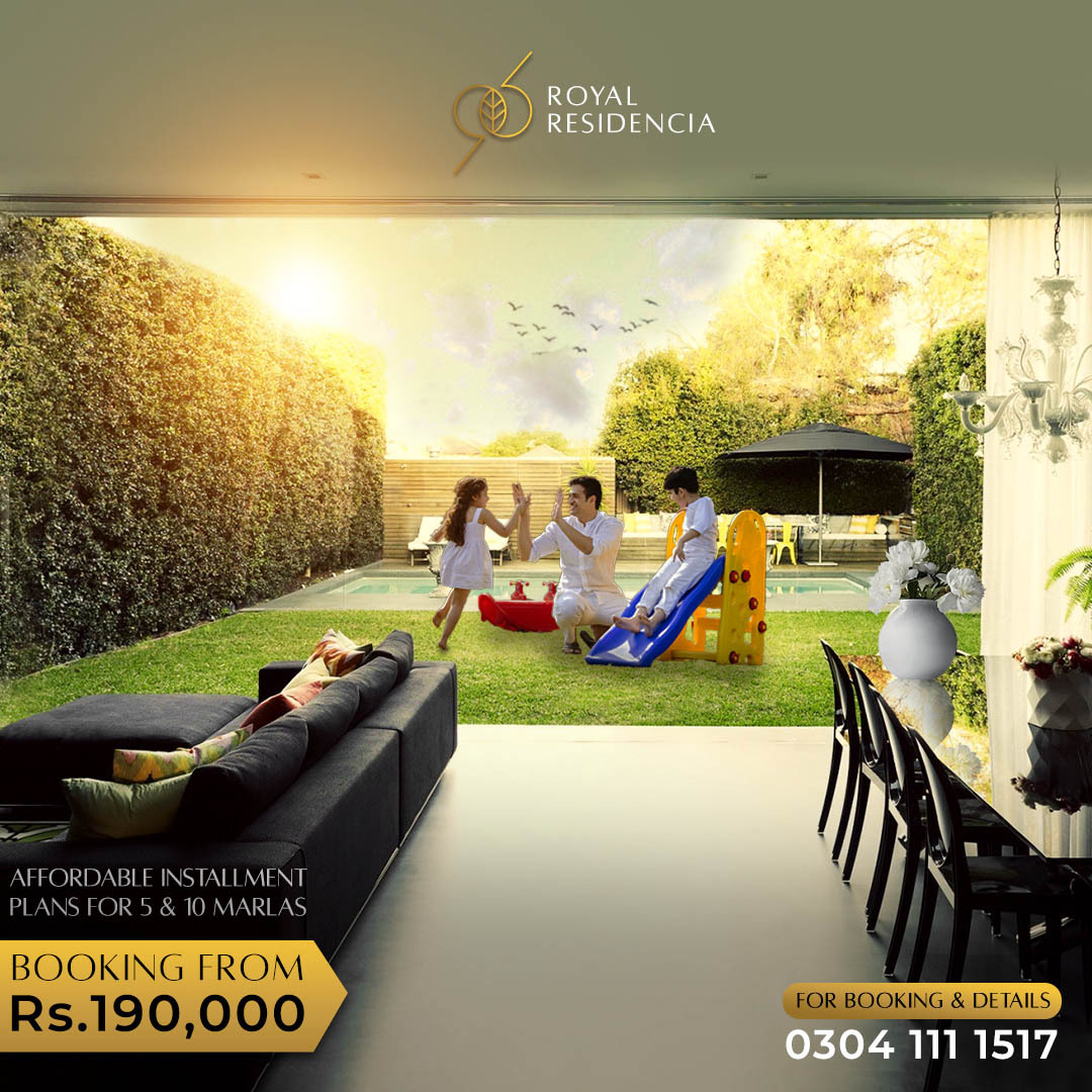 Devour the essence of your #family time with your loved ones. Relishing the tranquility of spending time with your family, #RoyalResidencia has brought you an astounding #Royal housing scheme Serving on a first-come, first-serve basis: #RoyalResidencia #GreenLiving #TwinCities
