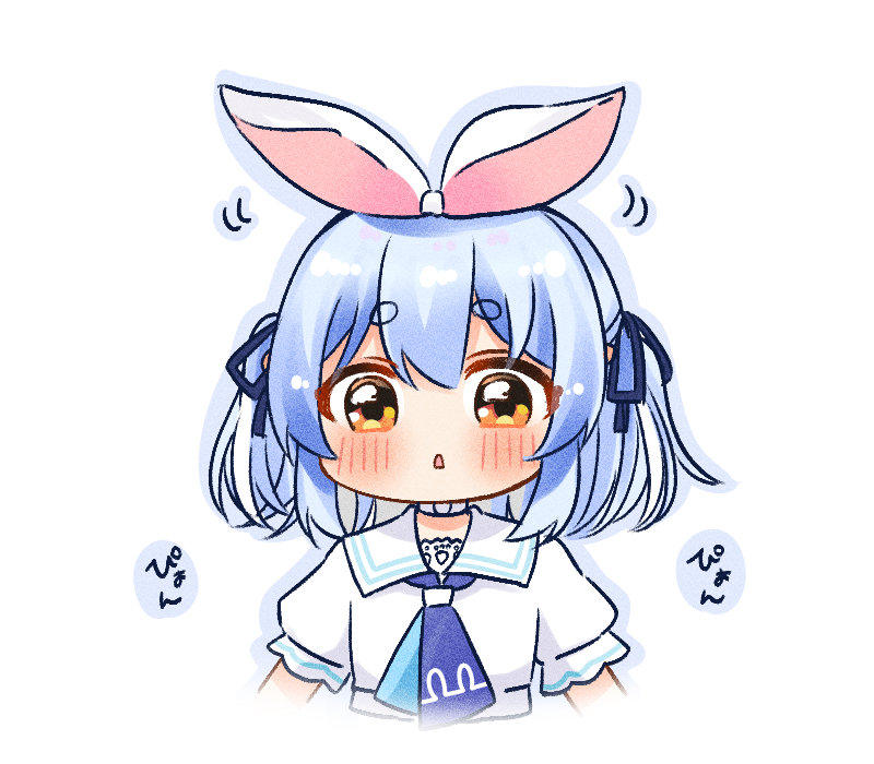 兎田ぺこら 「みにぺこちゃん🐰❤️
これからも沢山描くよ🎉
#ぺこらーと 」|ゆづき🌟のイラスト