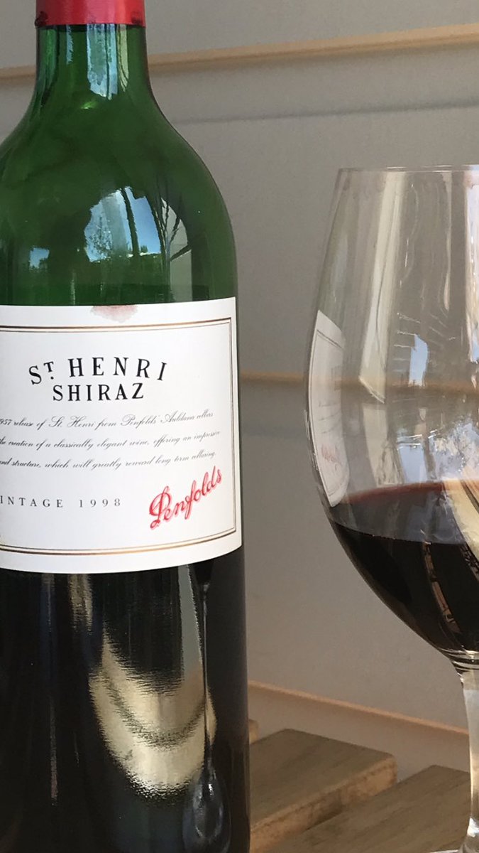 Peters_Anthony's tweet photo. Opened this for our 24th wedding anniversary &amp; it is right on song! #penfolds #sthenri https://t.co/8ZFj4M6q85