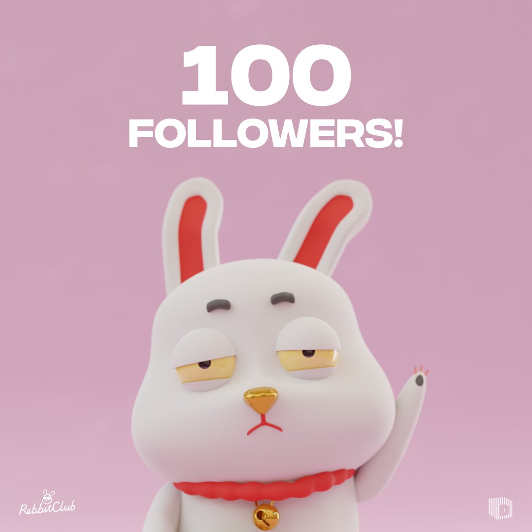 RebbitClub's tweet photo. We just hit 100 followers #algofam!😱
We are super happy to invite you to join our community https://t.co/ceVCmngwqa🤍

"Don't have a good day, have a GREAT day!"
-free guy

#AlgoNFT #Algorand #NFTs #NFTcollectibles #NFTProject #NFTCommunity #NFTartist #TheRebbitClub #rebbitverse https://t.co/WXijBvnlRM
