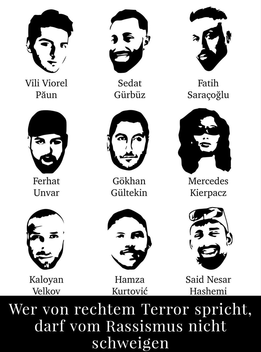 Orhan_Mangtay's tweet photo. Erinnerung.
Konsequenzen.
Aufklärung. 
Gegenwehr.

#saytheirnames
#Hanau https://t.co/wERwEo6gdR