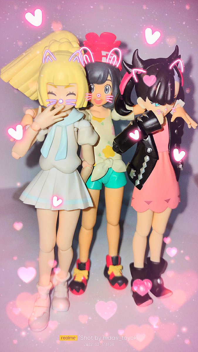 Three besties Soon will be four😌😌😌 #ポケモン #リーリエ
