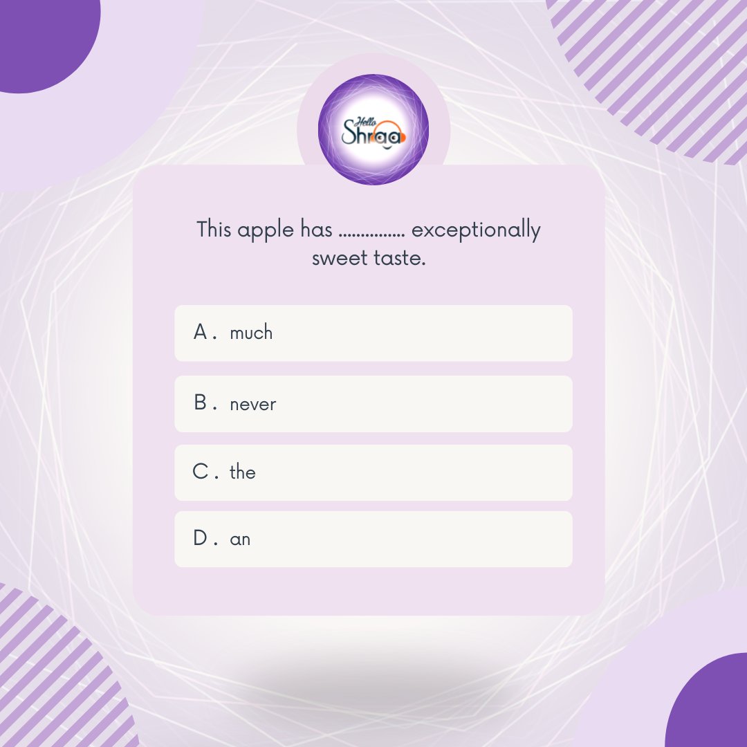 HelloShraa's tweet photo. Comment your answer below...😇✨🤩
To know more, 
Play store : https://t.co/rg1Soitw0n
Website : https://t.co/ZVg5gXKH7m
.
#englishlearningapphelloshraa #accentbuildingapphelloshraa #accentlearningapphelloshraa #englishpracticingplatformhelloshraa
#English https://t.co/zRgqI8HlkS