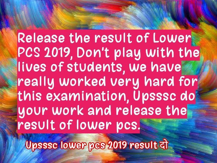 Prabhak31916766's tweet photo. #PublishLowerPCS2019Result 
#PublishLowerPCS2019Result 
#PublishLowerPCS2019Result 
#PublishLowerPCS2019Result 
#PublishLowerPCS2019Result 
#PublishLowerPCS2019Result
@myogiadityanath
@kpmaurya1
@Aamitabh2
@pravir_kumar
UPSSSC LOWER PCS 01/2019
(WE WANT OUR FINAL RESULT) https://t.co/7PrE175mBO
