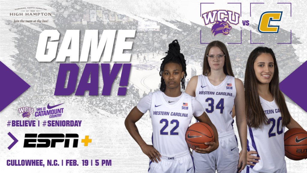 Catamounts's tweet photo. 🏀GAME DAY🏀
@CatamountWBB 🆚@GoMocsWBK 
📍 @InglesAdvantage Court | Ramsey Center
⏰5:00 PM
⤵️WATCH | STREAM | LISTEN⤵️
📺ESPN+ https://t.co/6auCb85fqa
📻https://t.co/oOG1IqJxbL
📊https://t.co/jYwGSMoy2W
#⃣ #CatamountCounty | #Belive | #SeniorDay https://t.co/uZYhrObQ4Y