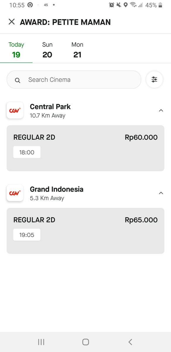 MisbarDotID's tweet photo. Saat ini, PETITE MAMAN masih available di bioskop-bioskop CGV berikut ya, kawan-kawan.

Yuk malem Minggu ini habiskan waktu dengan #NontonSamaMama sambil mengharu biru bersama 🌸 https://t.co/mIoSjF0pg0