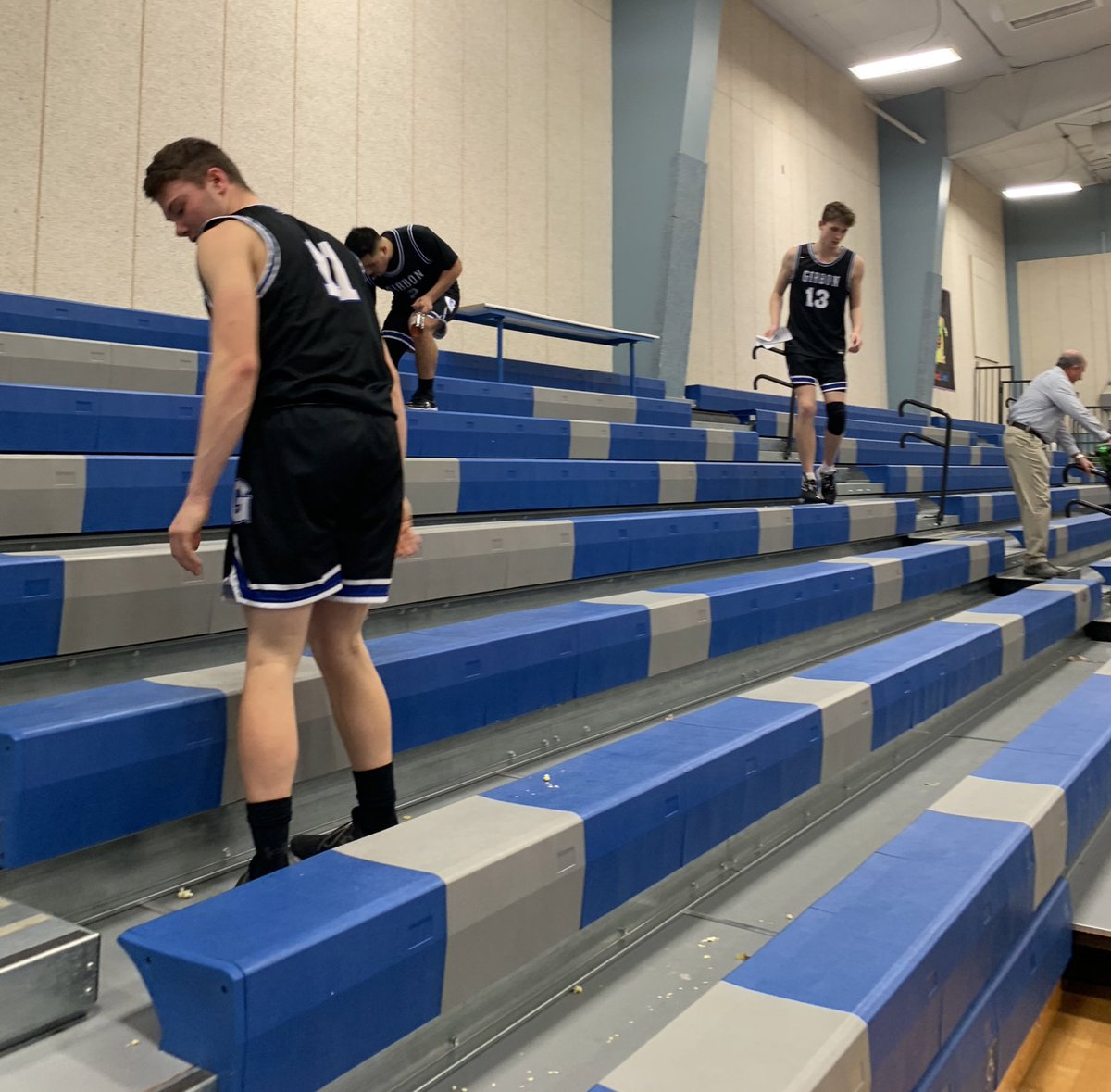 OvertonEagles's tweet photo. Thank you to the @GPSBuffs boys basketball players for helping pickup trash in the bleachers after the game! Impressive attitudes and very polite! Awesome to see. Keep up the good work boys and coaches! https://t.co/LWzJJT1szu