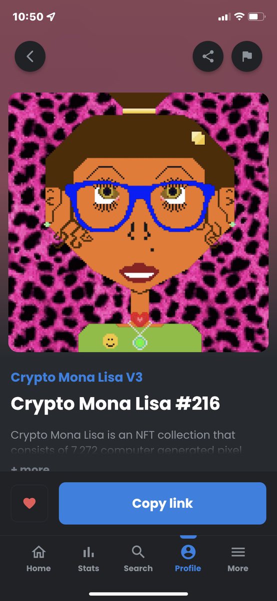 Thank you <a href="/CryptoMonaLisa1/">Matrix Reloaded</a>  for this beauty.  Guy you should go check them out!!  Let’s help make them big