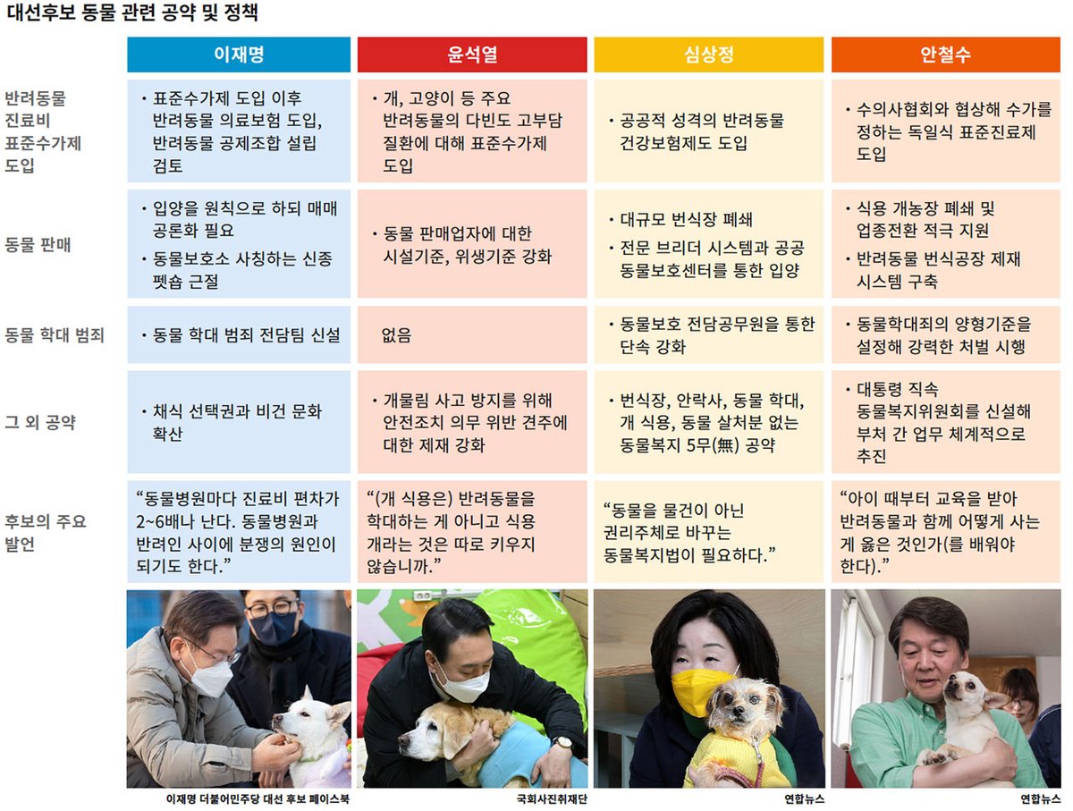 거짓말 같지만 살아있는 길고양이에게 불을 지른 것도, 햄스터를 기름에 튀기고 믹서기에 돌린 것도 다 사실이고 전부 가해 당사자들이 디시인사이드에 직접 업로드한 겁니다. 아무도 처벌 받지 않았습니다.
대선 후보들의 동물 관련 공약에도 관심 가져 주세요. 제발 유의미한 변화가 있기를 빕니다.