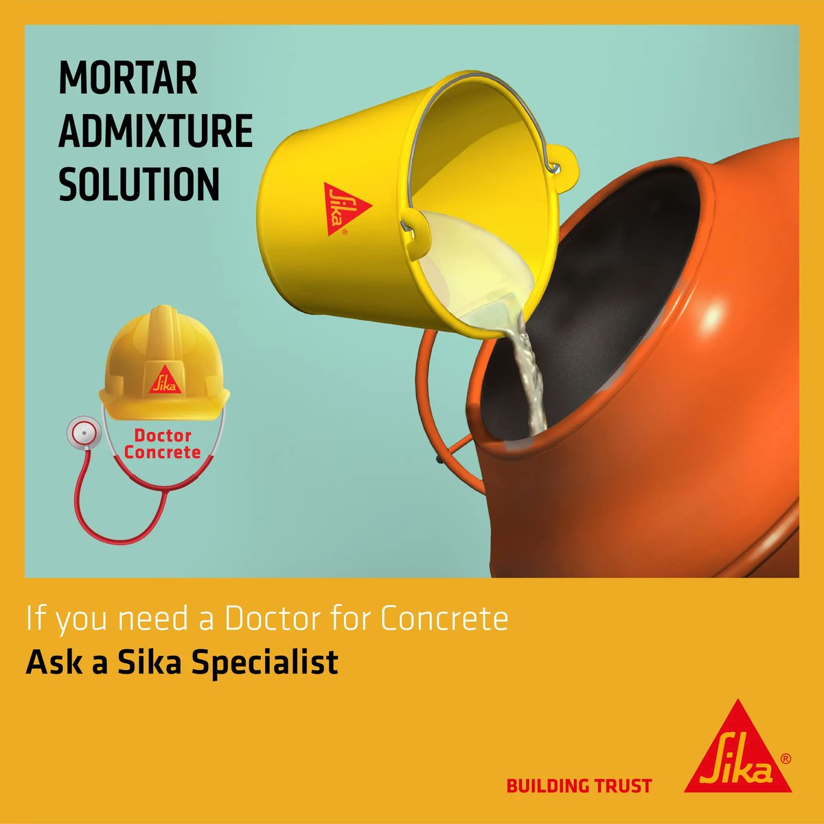 Sika_LB's tweet photo. Sika has a comprehensive solution for your mortar works, a bonding agent with higher efficiency and compaction. It substantially increased adhesion for a better performance. #refurbishment #innovation https://t.co/pFSDf4ydlw