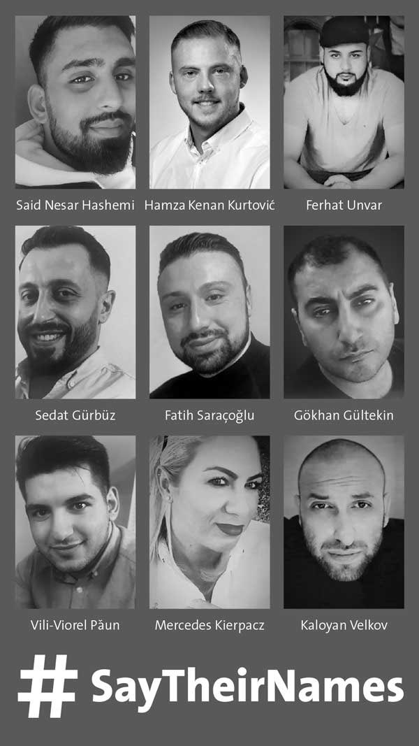 LadyBitchRay1's tweet photo. 🥀🥀🥀🥀🥀🥀🥀🥀🥀
Heute vor 2 Jahren wurden 9 Menschen aus rassistischen Motiven in #Hanau umgebracht:

Gökhan Gültekin,Sedat Gürbüz, Said Nesar Hashemi, Mercedes Kierpacz, Hamza Kurtović, Vili Viorel Păun, Fatih Saraçoğlu, Ferhat Unvar &amp; Kaloyan Velkov #saytheirnames #hanau1902 https://t.co/iYDHjq9Kic