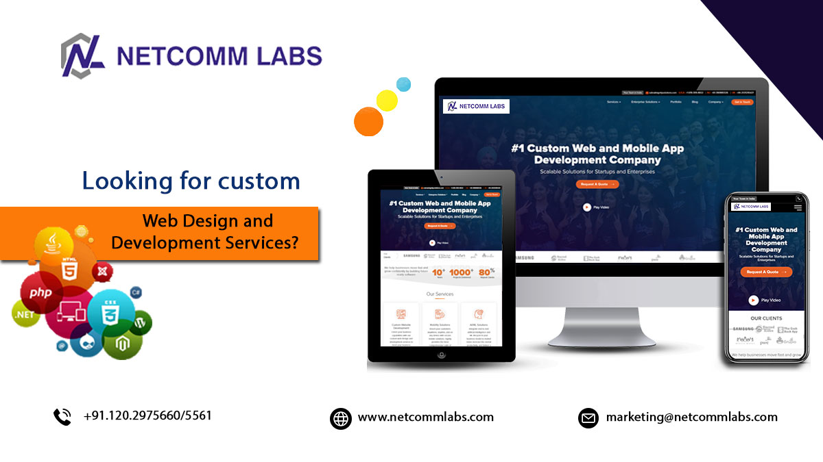 netcommlabs's tweet image. While using cutting-edge technology and modern techniques, our skilled web designers provide effective websites to expand business activities. Contact us for affordable web design services.
#WebsiteDesigningServices  #WebDevelopmentCompany #NetcommLabs