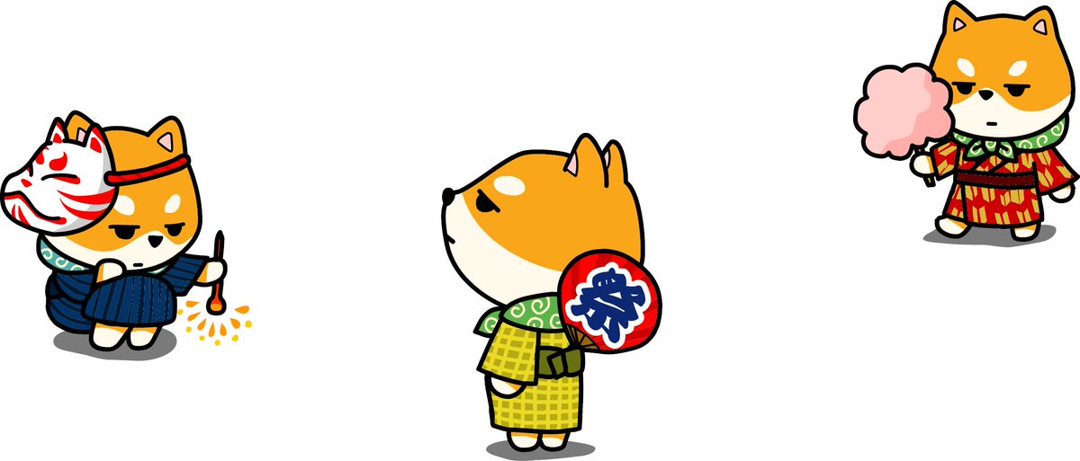 nonkistudios's tweet photo. One of the earlier concepts for Nonki Shiba.  It was the festival season so Junko drew some from her childhood memories.  

#japan #festival https://t.co/H6bQ7FNWOY