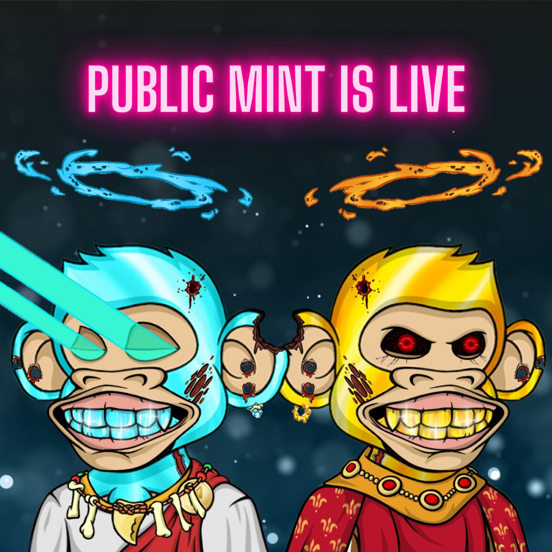 GAS IS LOW!!! Grab your NFT for 0.025 eth only!!🤩 

First 150 holders will get 1 free NFT Each (70 spots remaining)💸

Mint 3 get 1 Free 🎁 
Mint 5 get 2 Free 🎁 
Mint 10 get 5 Free 🎁 

Visit bullishapesofficial.com to mint!! 🎉

FREE NFT AIRDROP STARTS TONIGHT!!

#NFTdrop #NFT