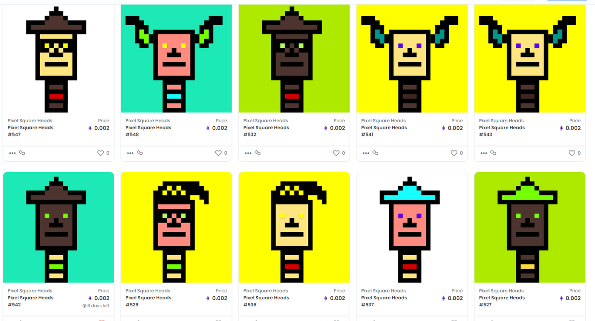 pixel_heads's tweet photo. Check out some Square Heads:
https://t.co/P6hz2365vU

#NFT #NFTCommunity #NFTCollection #PixelSquareHeads https://t.co/iTTVsKPgcU