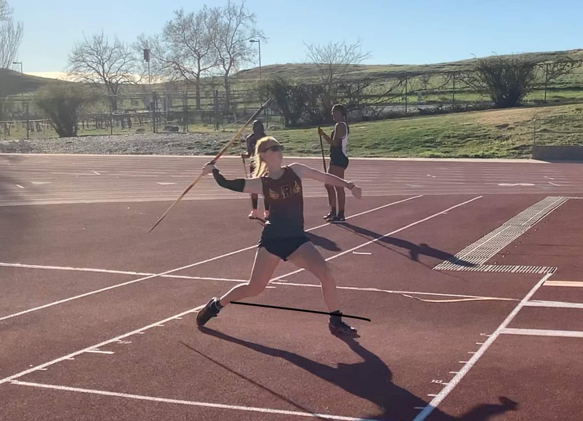 RedwoodsTrackXC's tweet image. Chance Hefter won the shot with a State A PR of 48'0" and Addi Slaybaugh won her first ever track meet winning javelin with a 96'1" earning a provisional mark #GoWoods