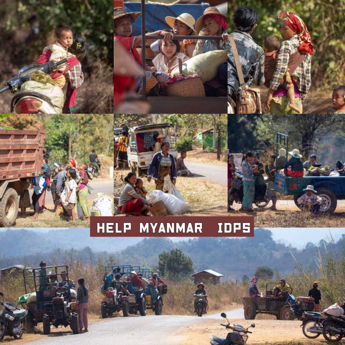 #HelpMyanmarIDPs 🟥 <a href="/Refugees/">UNHCR, the UN Refugee Agency</a>

In Shan's Pekhone Twp, Warisupalai Vlg: #MyanmarMilitaryTerrorists fired heavy artillery weapons and set on fire the houses on Feb 18 forcing many villagers to flee.

#2022Feb19Coup #WarCrimesOfJunta #WhatsHappeningInMyanmar