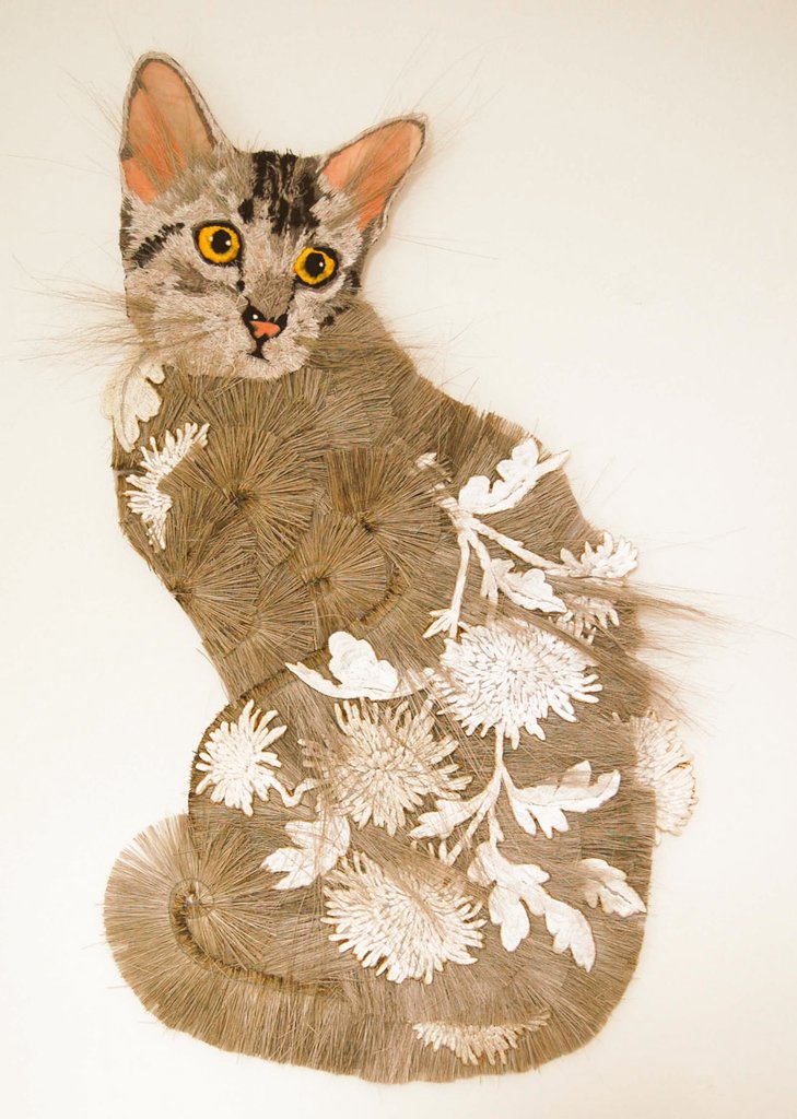 Karen Nicol, embroidery and mixed media textile artist based in the UK #WomensArt